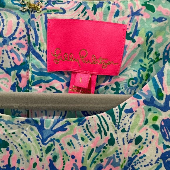 Lilly Pulitzer Trina Dress Surf Blue Soleil It On Me - Picture 3 of 7